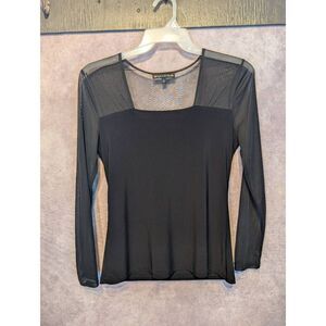 Susie in the city whimsigoth Long sleeved sheer top shirt large